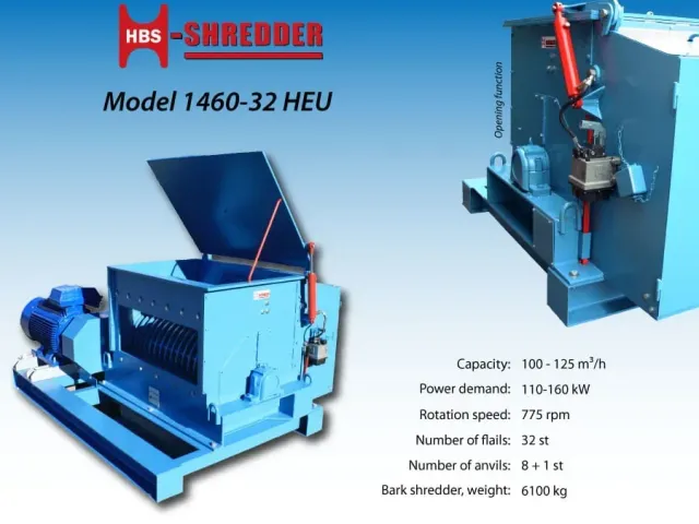 HBS Barkrivare Modell 1460, produktblad