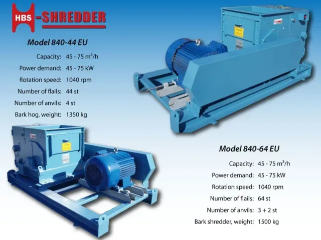 HBS Barkrivare Modell 840, produktblad